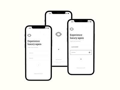 Mobile Login app app design branding concept design creative design graphic design login login section logo minimalism mobile app mobile login mobile screens ui uiux ux