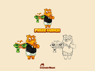 Prize Lunch Digital Marketing - Mascot Logo branding cartoon cartoon avatar cartoon character cartoon icon cartoon logo cartoon mascot character design design digital art furry character graphic design illustration logo mascot mascot logo monster nft vector art vector logo