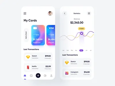 Banking Mobile App app app design bank bank app banking card app crypto finance app mobile mobile app mobile banking