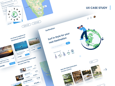 Surfination - Responsive Interface Design case study color design interface mobile design research responsive typography ui ux visual web design