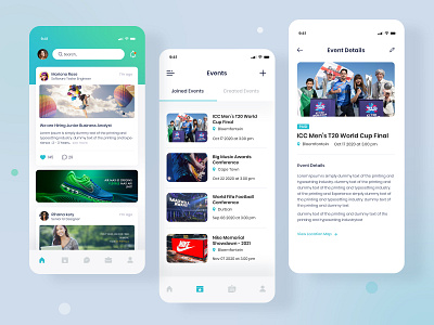 Event App app app design design event app mobile app ui design