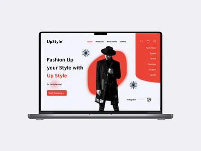 Clothing brand e-commerce Landing page apparel clothing ecommerce fashion landing page online store