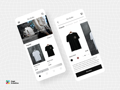Fashion E-Commerce Mobile App Concept app app design capi creative design dropshipping ecom ecommerce fashion figma mobile mobile ecom online store ui ui design white