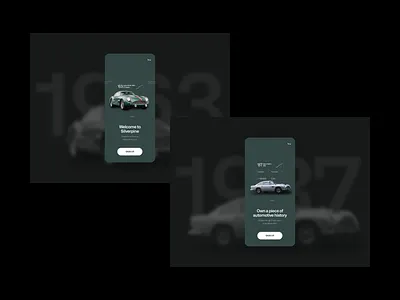 Onboarding Proposals app carapp cars ios luxury onboarding ui vintage