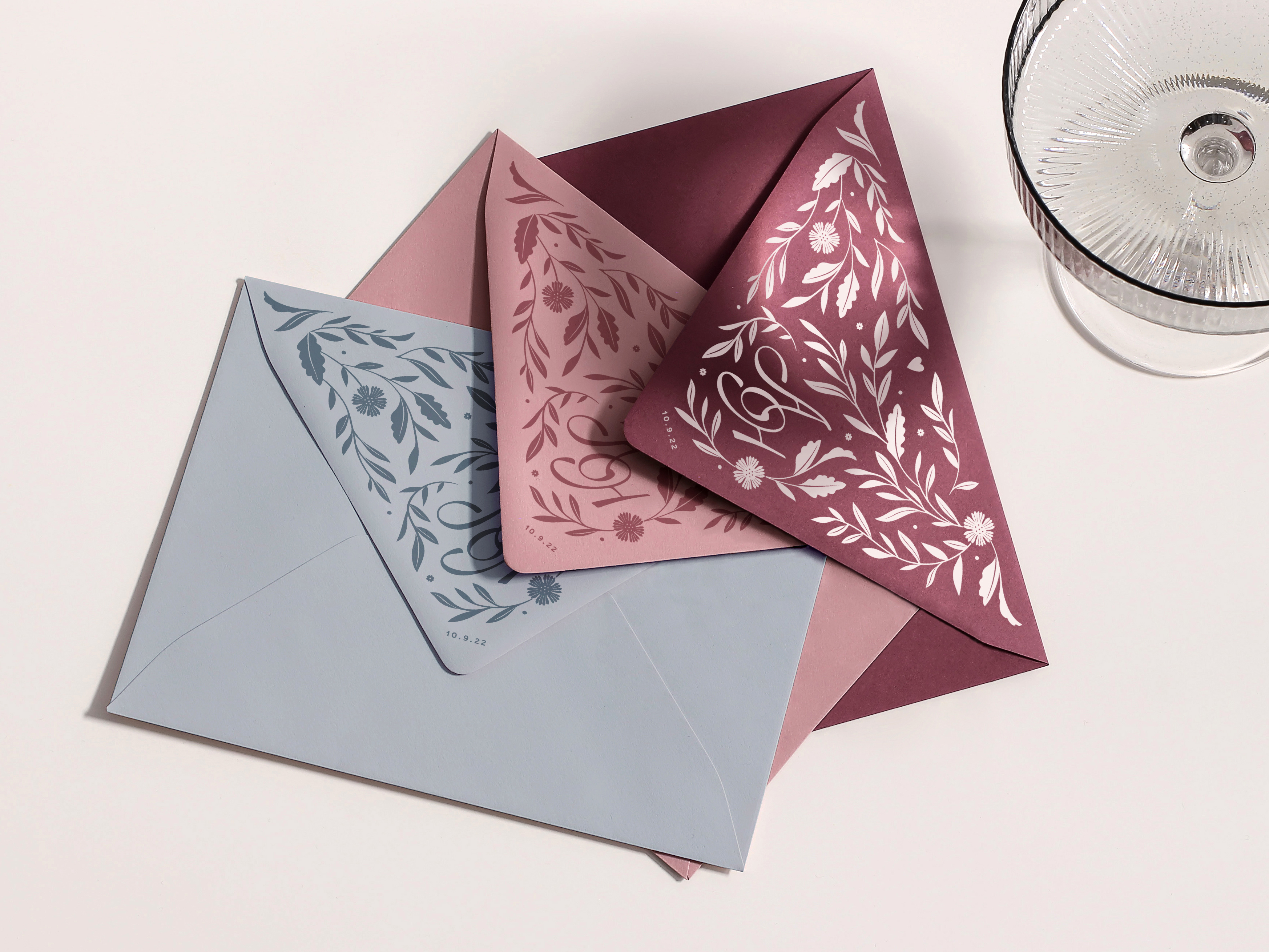 Wedding invites design drawing envelope floral illustration invite monogram type typography wedding