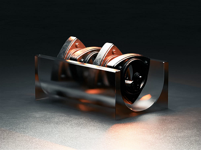 The Forbidden Doritos 3d 3d animation animated animation automotive blender blender3d car engine illustration isometric isometric illustration mech mechanical rotor