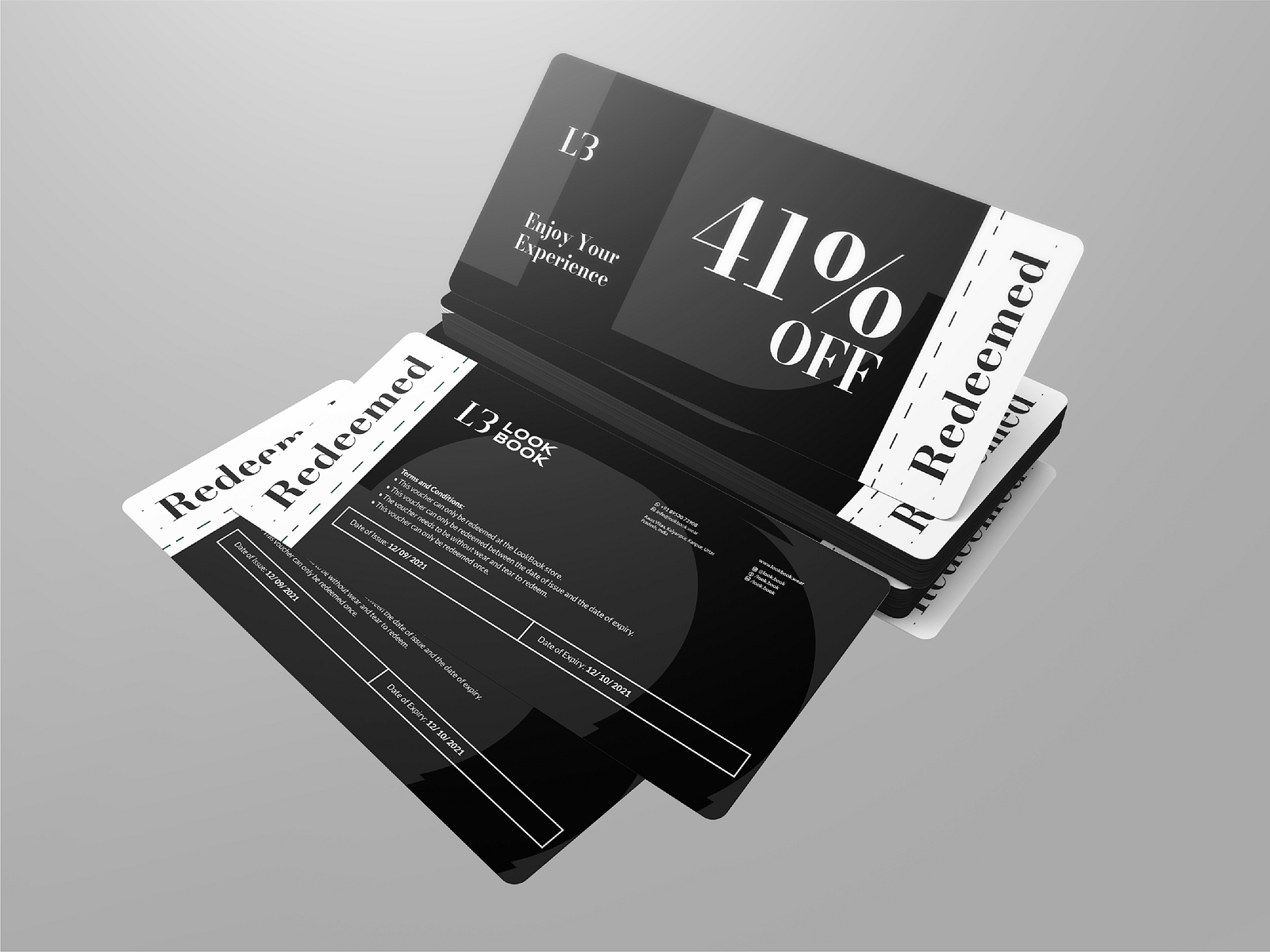 Look Book Fashion discount coupons design.... by Aditya Roy on Dribbble