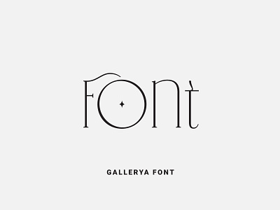 Gallerya Font calligraphy design font font design fonts fontself illustration lettering ligature ligatures logo type typeface typography