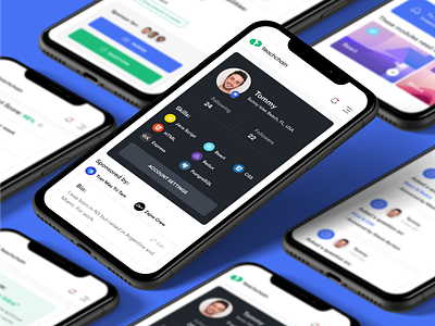 Student profile for IT learning platform | Lazarev. adaptation adaptive product application design device edtech it learning mobile profile react responsive skills stats student ui ux workspace