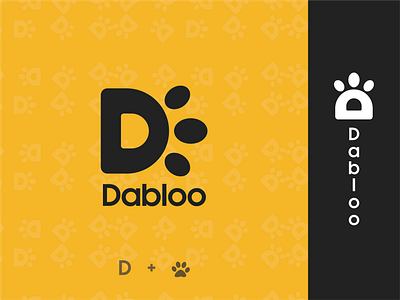 Dabloo branding concept logo d logo design graphic design latest logo logo design logo for sale paw paw logo pet store pet store logo sale