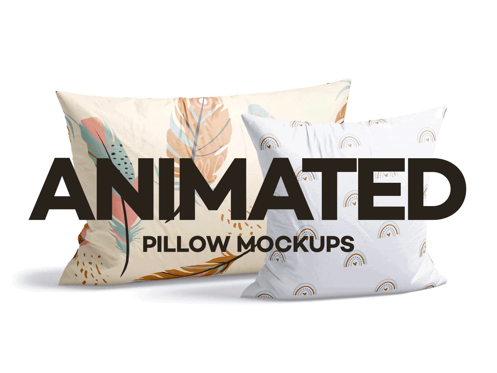 Pillow Animated Mockups animated download mockup pillows pillowslip psd sleep