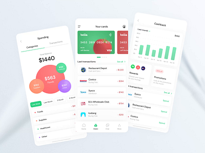 Mobile App UI/UX design for sellers and suppliers animation bank banking charts clear comparisons diagrams finance financial food food industry mobile app money management money transfer simple transactions wallet