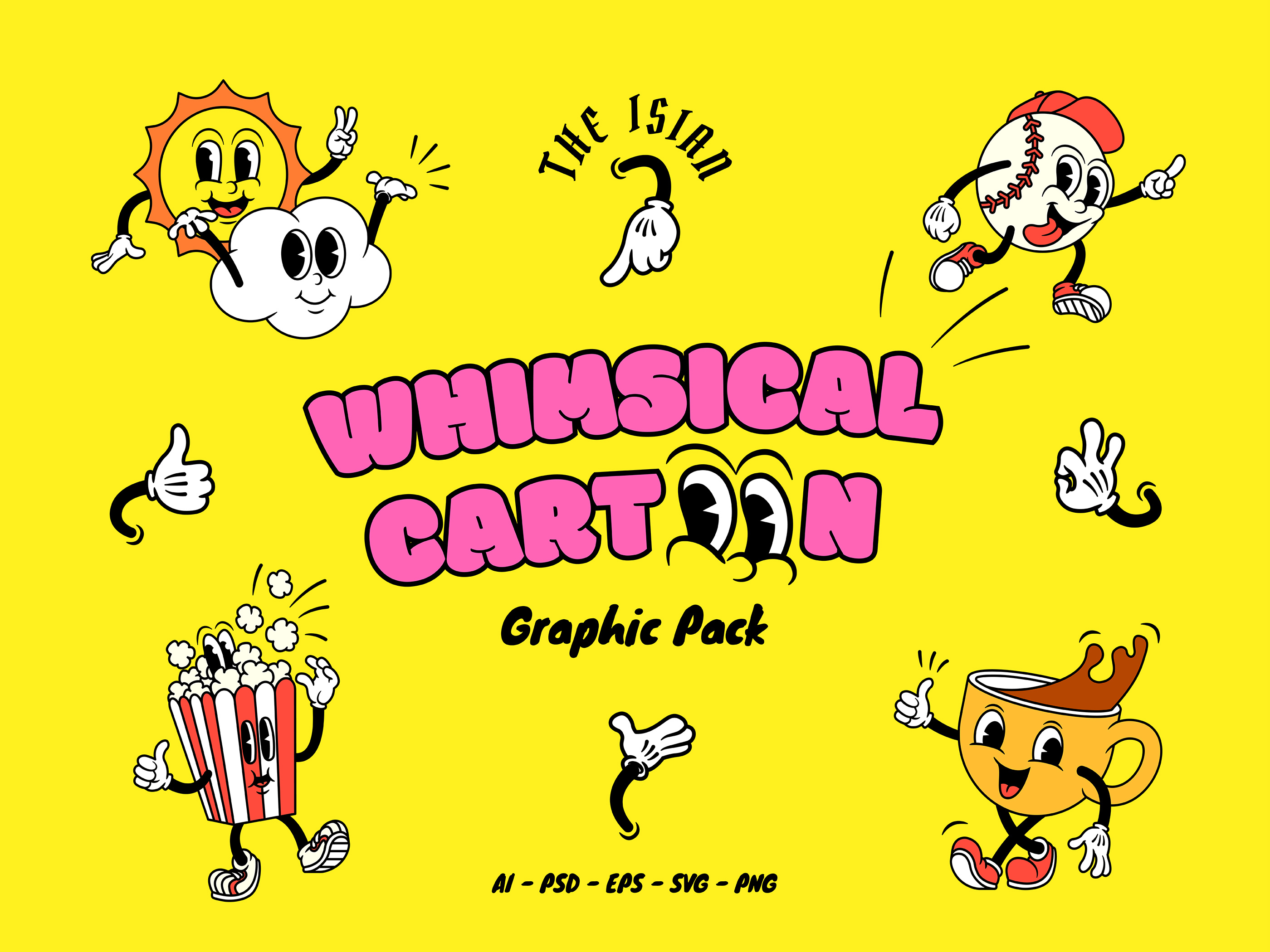 Whimsical Cartoon Graphic Pack art cartoon cartoon character cartoon drawing cartoon illustration character art character builder character design design digitalart drawing graphic graphicdesign illustration retro cartoon