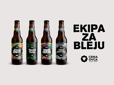 Ekipa za bleju 80s beer mocup branding brewing craft beer design graphic design hippy hops icon icon set illustration india pale ale industry lager beer lettering logo session ipa typo vector