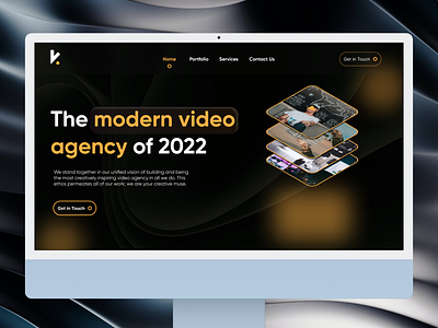 Video Agency Website Re-Design || Hero Section 🔥 3d branding figma glassmorphism hero isometric ui video webflow