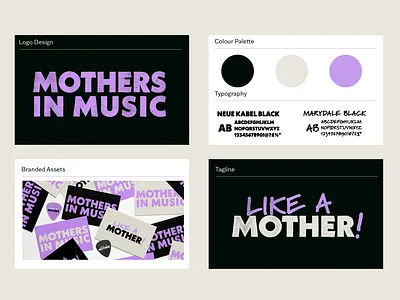 MOTHERS IN MUSIC BRANDING belfast branding logo music northern ireland rock