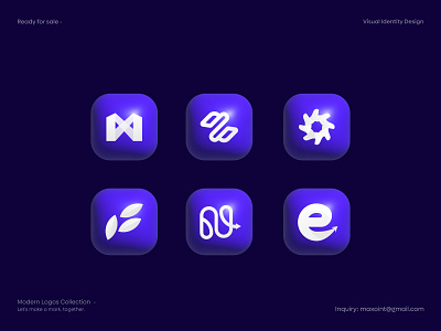 Modern Logos Collection by Maxoint abstract app icon blockchain branding design icon identity logo logo icon logo mark mark maxoint minimalist logo modern logo modern logo collection modern logos software logo startup vector white