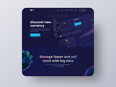 NFT Landing Page UI design 2022 blockchain clean crypto crypto currency defi ico landing landing page metamask minimal nft nft design nft landing page nft ui token ui ui design uiux uniswap website