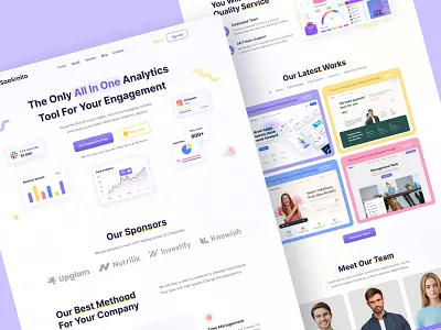 SaaSmito - SaaS Website Template 3d agency agency landing page agency website app app landing page free landingpage portfolio saas software themeforest ui ux web design web landing web landing page website