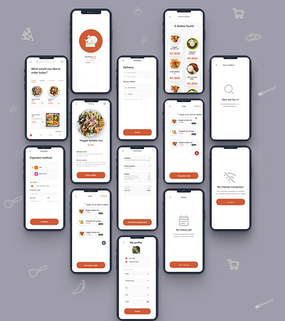 Mama Put - Food Ordering and Delivery App app illustration logo mobile product design ui uxui web web design