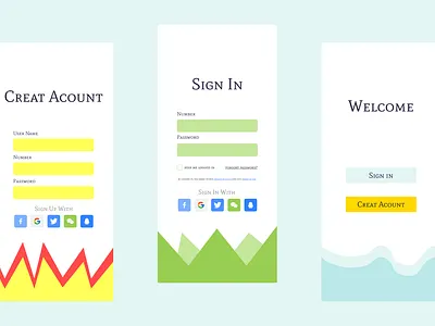 Daily UI No.1: 我的小小尝试 daily ui ui