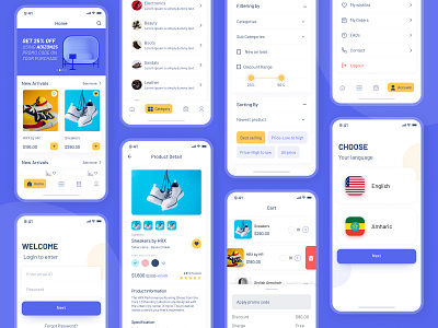 E-Commerce App e commerce product shopping ui