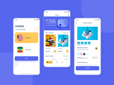 E-Commerce App e commerce product shopping ui