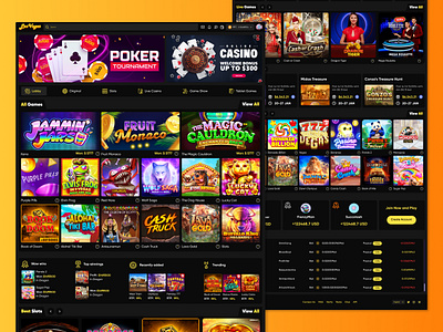 Casino Landing Page | UX/UI | iGaming & Gambling app casino figma gambling graphic design igaming landing landing page ui ux uxui web