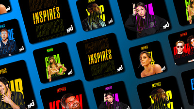 Podcast NRJ Inspirés art direction brand identity branding graphic design identity media podcast social media spotify visual