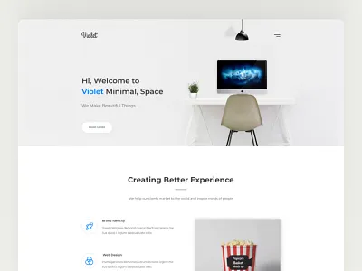 Violet | Minimal Squarespace Template about creative design gallery ixstudio landing minimal portfolio product shop square space squarespace template theme ui website website design