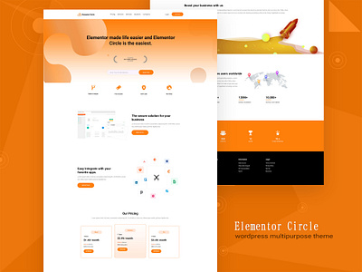 Elementor Circle branding graphic design logo ui