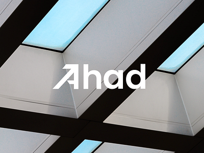 Ahad Wordmark a abstract ahead alogo arrow logo minimal modern tech