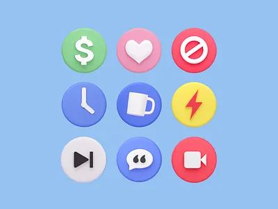 3d icons 3d icons illustration
