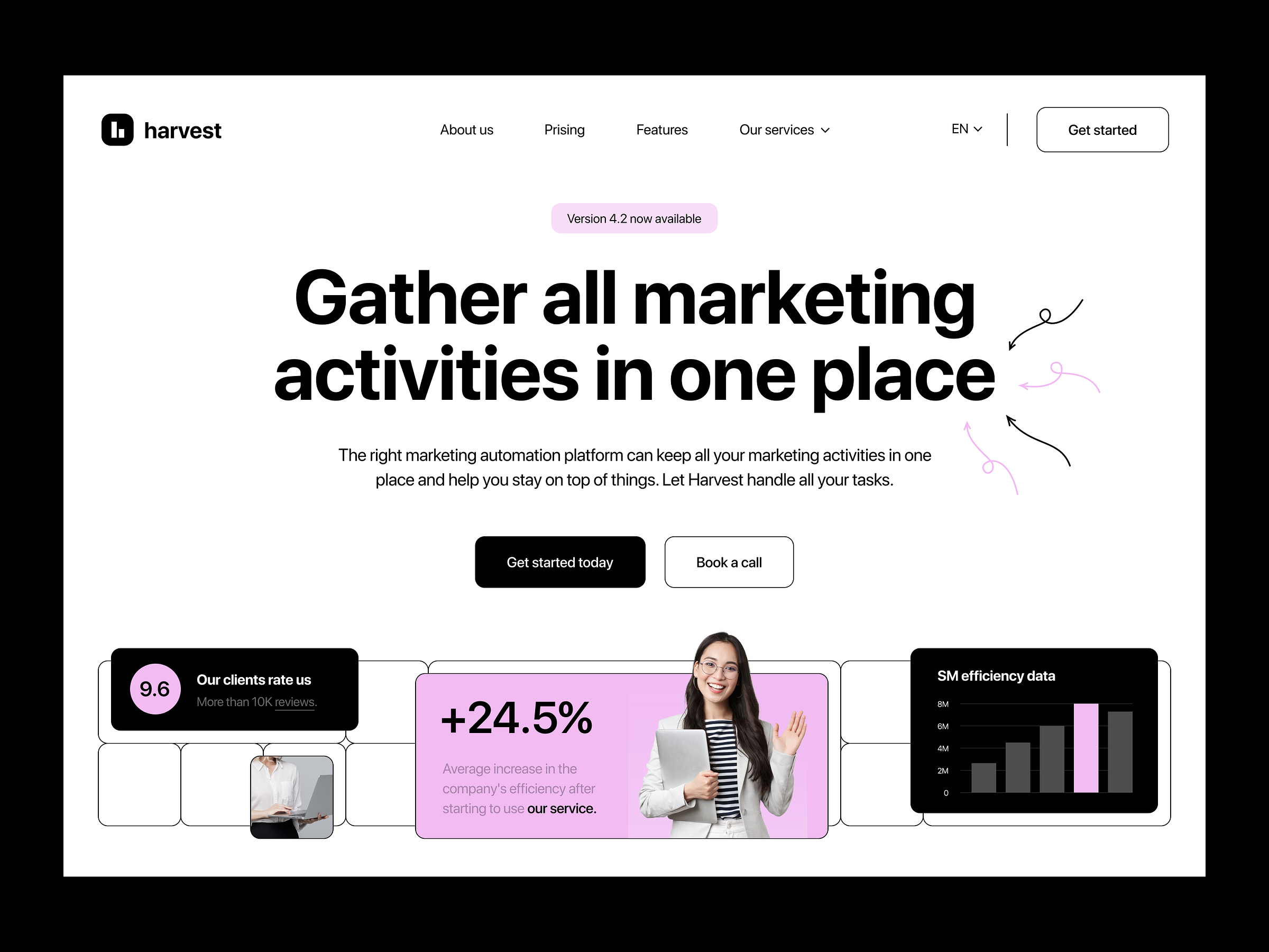 Harvest Marketing Automation Platform by Bogdan Falin for QClay on