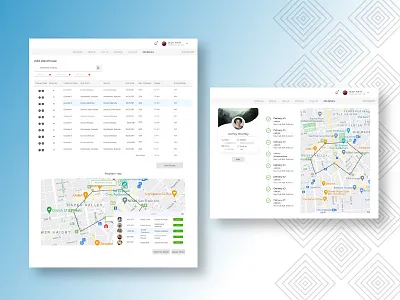 Delivery Management System - Route Selection app branding design illustration ui ux