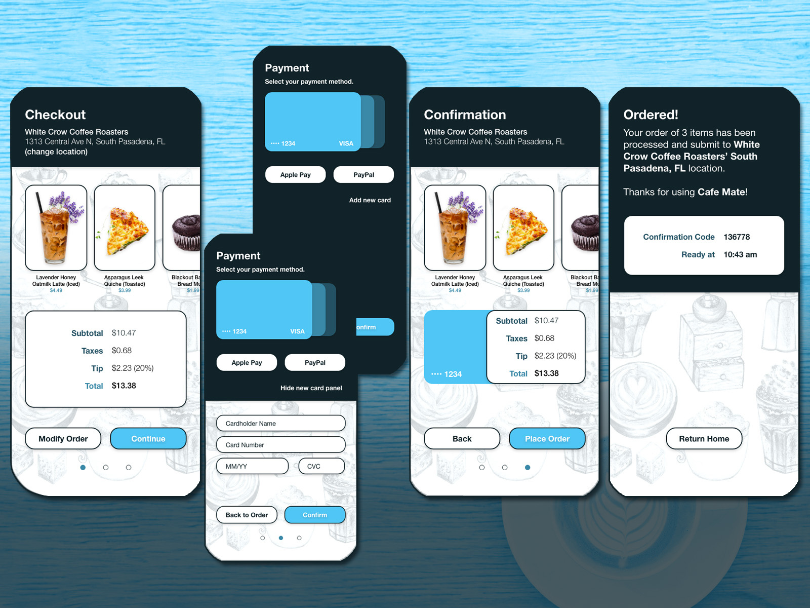 Example of Daily UI - 002: Design a 'Credit Card Checkout Form'.