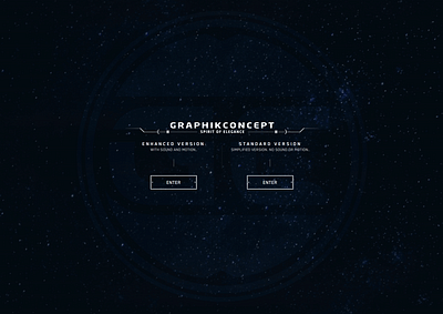 Graphikconcept v.10 - Homepage - choose your version animation css3 design gsap html5 javascript motion graphics ui web design