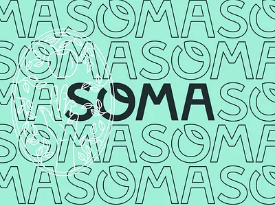 Soma Kitchen branding food graphic design logo wordmark