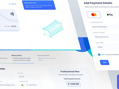 Payment Flow billing checkout finance payment payment details subscribe ui ux