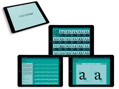 ForeverFont app design graphic design ui ux vector