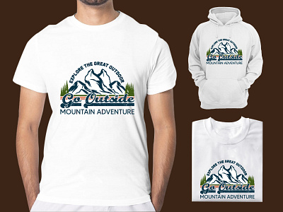 Mountain Adventure T-shirt Design and Vector Illustration mountain illustration