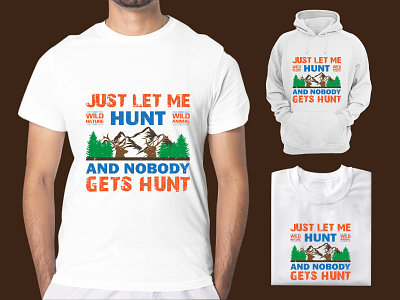 Hunting T-shirt Design mountain illustration
