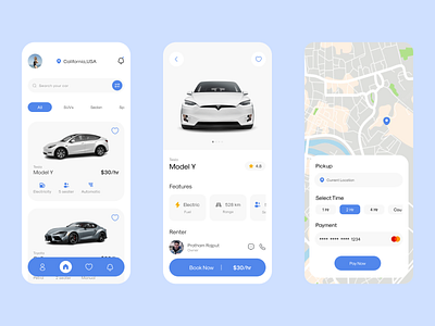 Car Rental App app design car app car rental app clean design designtrends minimalism transporation app ui uiinspiration uitrends uiux ux uxinspiration uxtrends web inspiration webdesigning