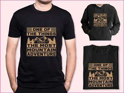 Mountain Adventure T-shirt Design Vector Illustration mountain illustration