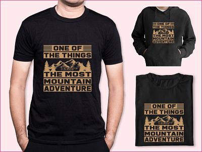 Mountain Adventure T-shirt Design Vector Illustration mountain illustration