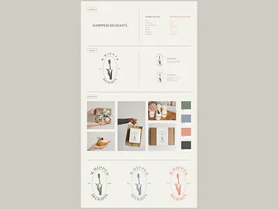 Whipped Delights Branding Manual bakery baking branding design graphic design illustration logo typography vector webdesign