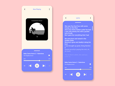 Music Player dailyui music player ui