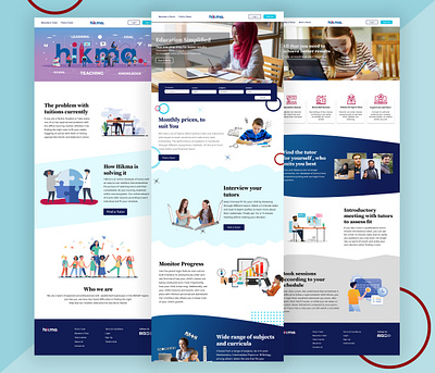 Education Website UI/UX Design | Adobe XD adobe xd clean design education education tutor website education website education website design figma graphic design landing page design tutor website typography ui ux ux design website ui design website ui ux