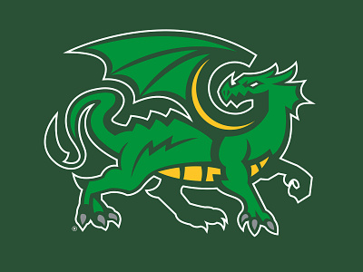 Dragon Mascot Logo brand brand design branding changethethought design football branding graphic design illustration logo logo symbol mascot design mascot logo sports branding typography vector