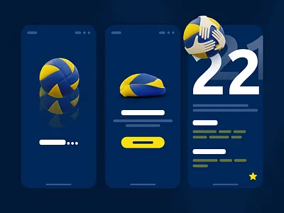 3D volleyball ball 3d 3d render ball blender graphic design illustration render volleyball